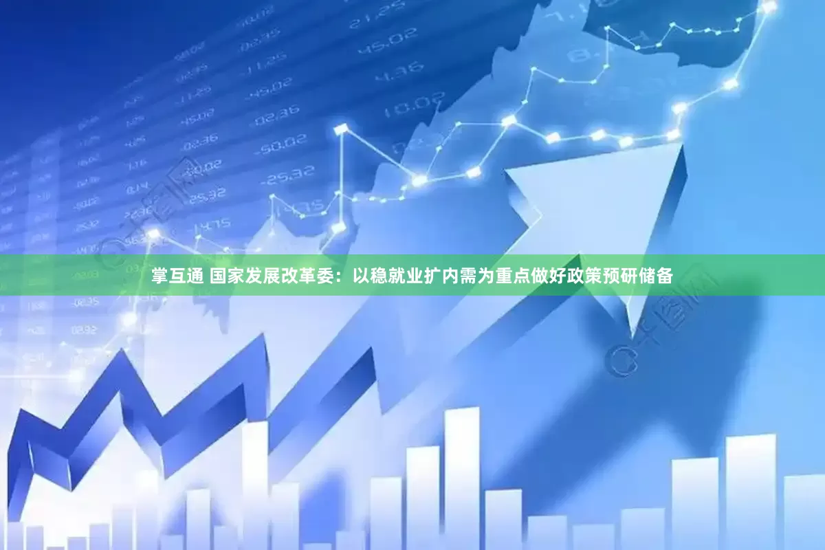 掌互通 国家发展改革委：以稳就业扩内需为重点做好政策预研储备